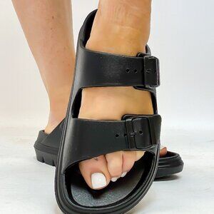 Corky's Hey Girl Cabana Sandals - Black Size 10